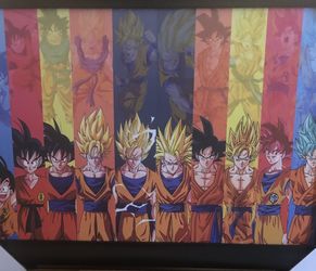 Goku transformations drawing