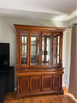 large antique china style cabinet