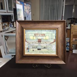 Enid Romanek Whimsical 8 X 10 Print Of Uptown Theater Signed In Sturdy Frame