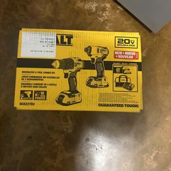 DEWALT 20V MAX 2-Tool Brushless Power Tool Combo Kit with Soft Case (2-Batteries and Charger Included)