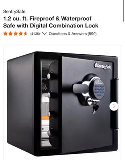 SentrySafe 1.2 cu. ft. Fireproof & Waterproof Safe Combination Lock