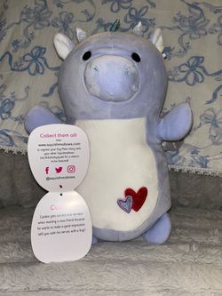 Cazden the Purple Dragon Hug Mee Valentines Day Squishmallow
