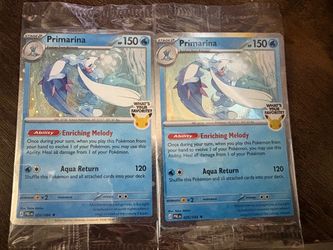 Primarina 020/084 Holo Sealed Promo Card x2