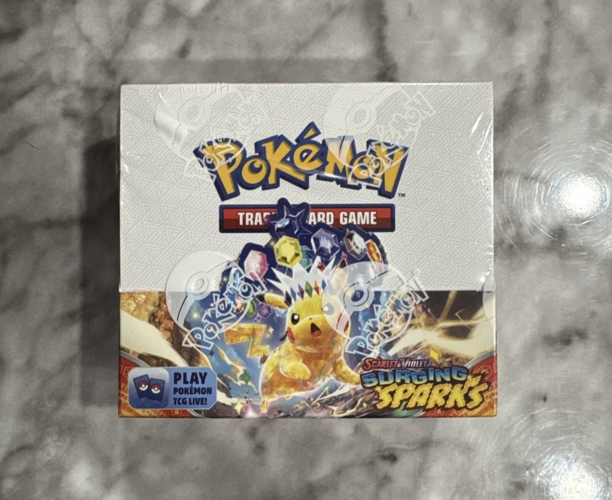 Pokemon TCG: Surging Sparks Factory Sealed Booster Box Display 36 Packs