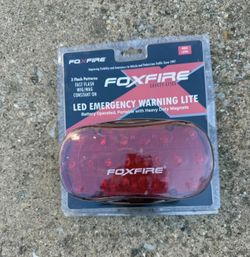 Foxfire Safety LED Light Bar Amber - New in Box - 3 Flash Patterns, 2x45lb Magnets, Visible 1+ Mile