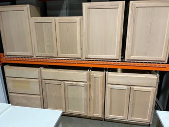 Unfinished cabinets