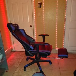 GTRACING Blue Recliner Gaming Chair