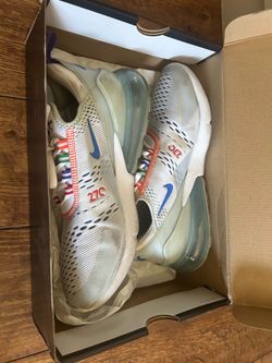 Nike Air Max 270 "Olympic Rings" White Multi Color Size Women’s 8