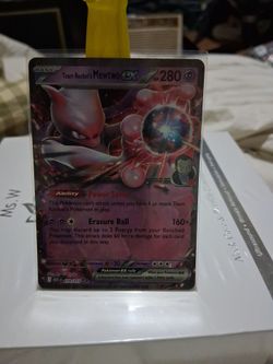Team Rocket's Mewtwo ex Pokémon Card 079/217
