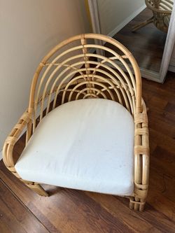 Rattan Sofa Chair with pillow