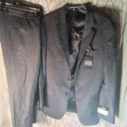 NWTGS Joseph Abboud Men's Suit Grey Coat 42XL Pants 44x26