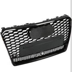 RS7 Racing Grills Front Honeycomb Bumper Fit For Audi A7 S7 2011-2015 (Not RS7)(Q Style Black)
