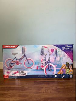 Huffy Disney Princess Kids' Bike - 16" Wheels - Training Wheels - Purple