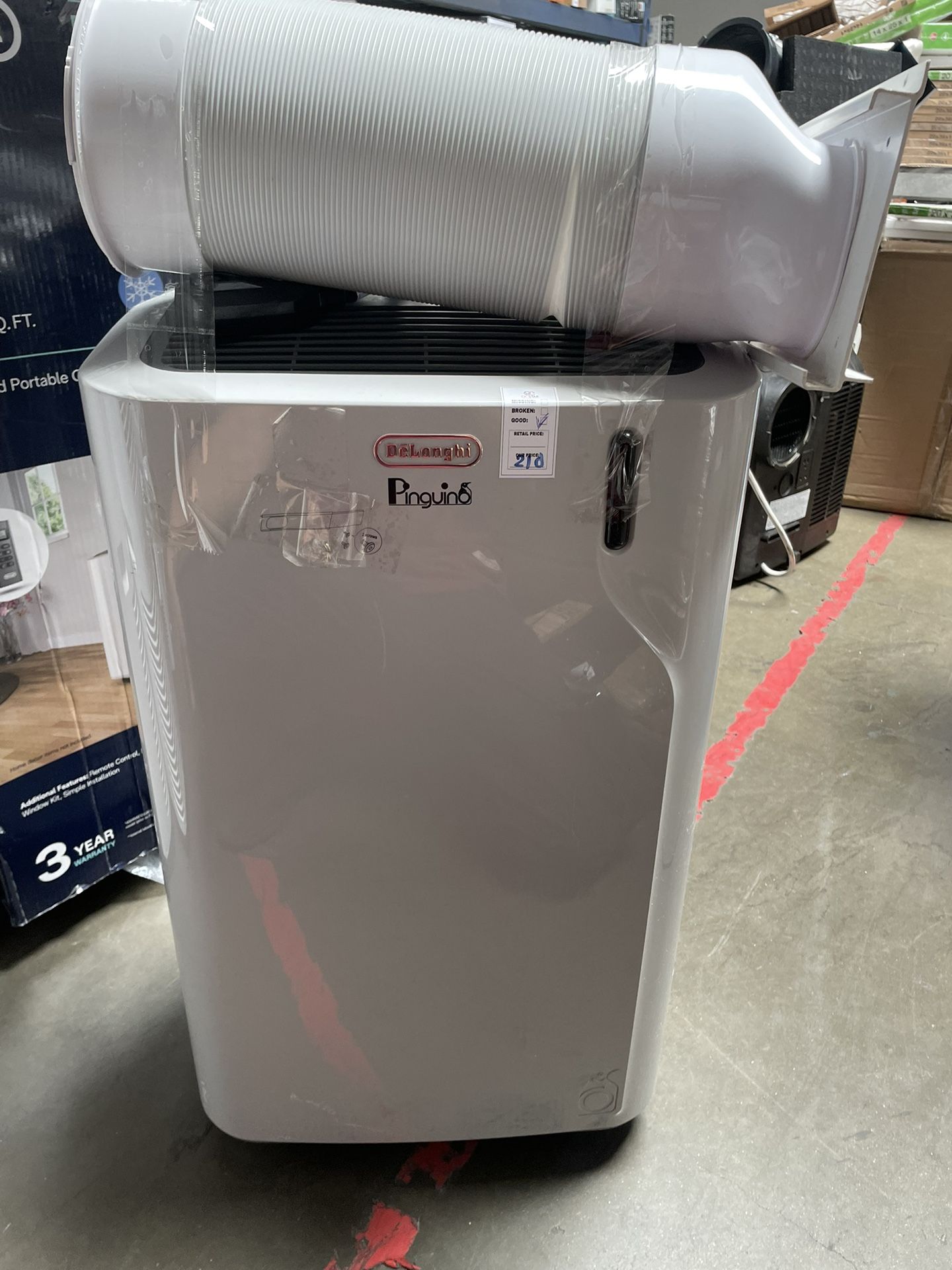 DELONGHI PAC EM375WRC6AL LG 500 Sq. Ft. Portable Air Conditioner