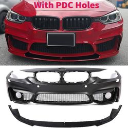 PENSUN F80 M3 Style Front Bumper Cover W/PDC Holes Fit for 2012-2018 BMW F30 F31 3 Series 4 Doors 