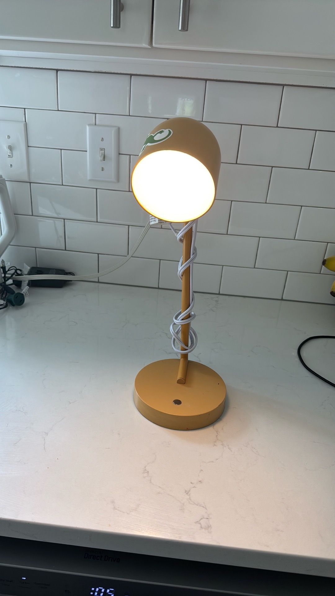 Table lamp yellow