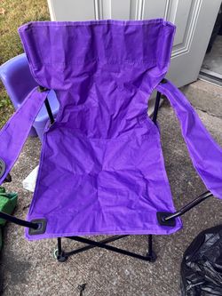 Purple Folding Camp Chair