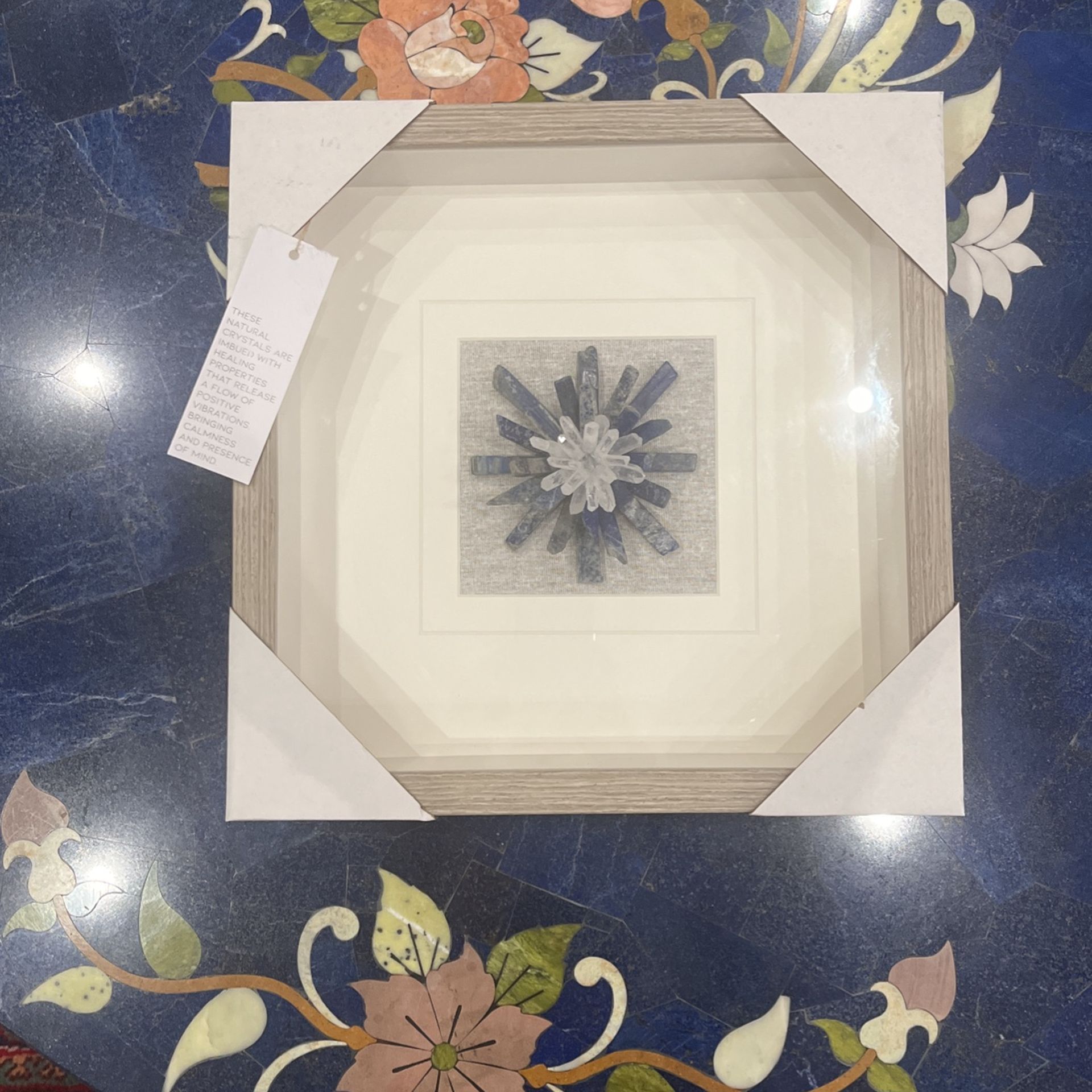 Natural Elements Crystal Wall Decoration Shadow Box 