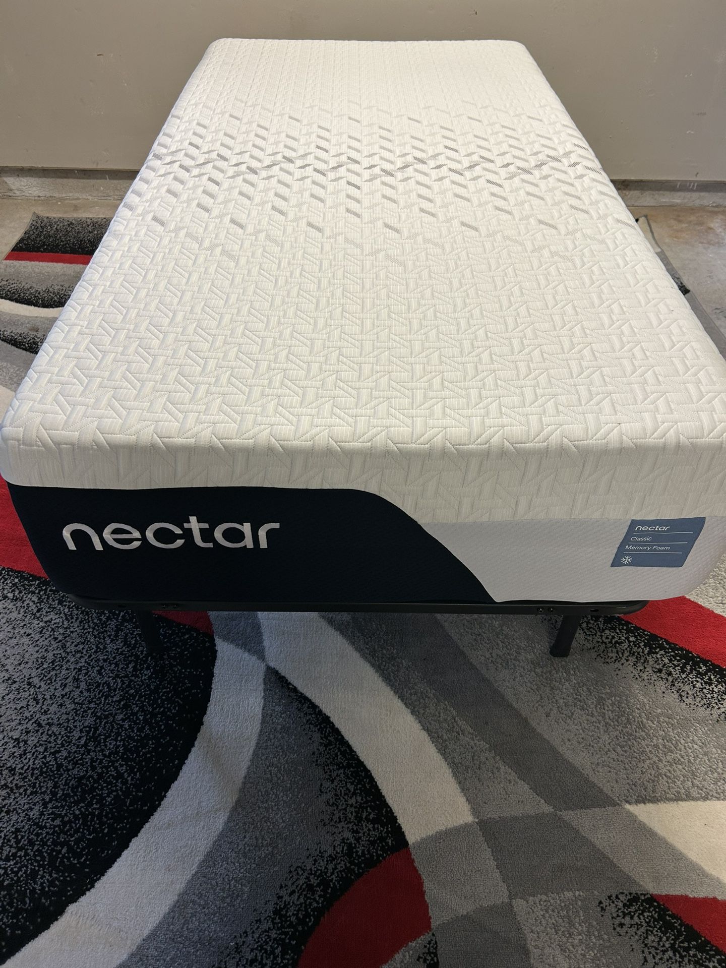 Twin Nectar Classic Memory Foam Mattress In Perfect Condition