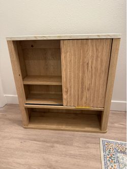 Wall mounted bathroom cabinet, sliding door