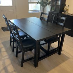 Dining Table That Extends And 6 Chairs 