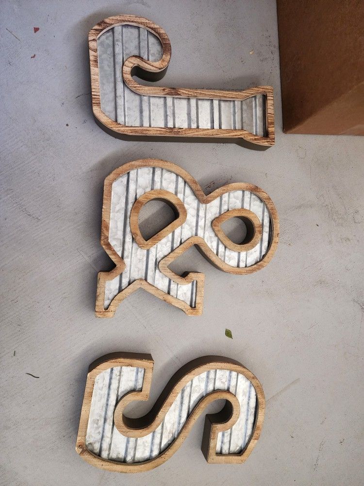 Metal Letters From Hobby Lobby