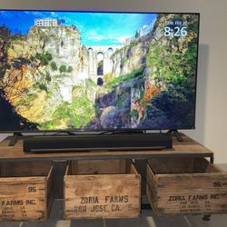 Rustic Entertainment Console Or Coffee Table In