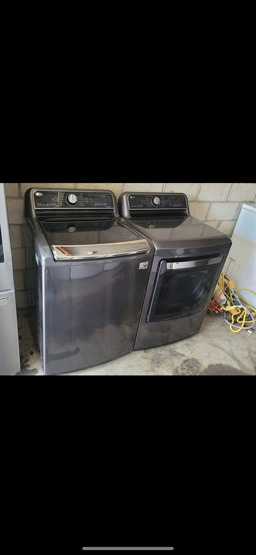 New LG 5.5CU FT Washer or Gas Dryer Set 