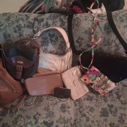 LOT Of 8 BAGS: MICHAEL KORS,Kate Spade, Vera Bradley And Liz Claiborne