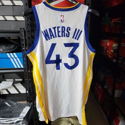 *NEW* Lindy Waters III NBA Golden State Warriors White Jersey Size 44 with Tags
