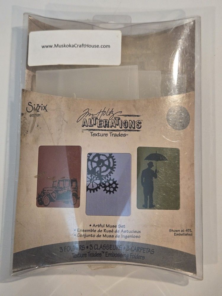 Embossing Folders Sizzix Tim Holtz Cards Crafts Scrapbook