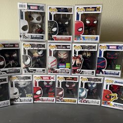 Spiderman/Venom Funko Pops