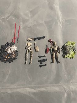 Star wars figures and accessories