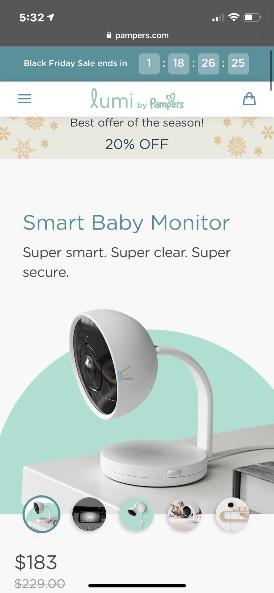 Lumi Pampers Baby Monitor