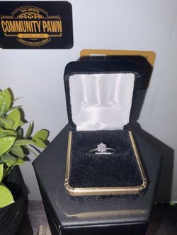 33765-1 14KT WHITE GOLD LDS LAB GROWN DIAMOND SOLITAIRE RING