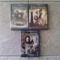 Lord of Rings DVDs 