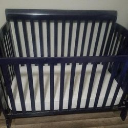 Crib and Toddler Bed - Dark Blue