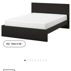IKEA black Bed Frame Queen Size