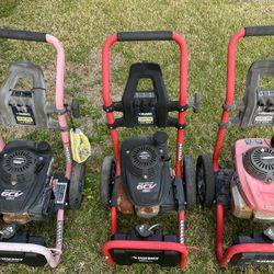 (3) Honda Pressure Washers — All Running Engines
