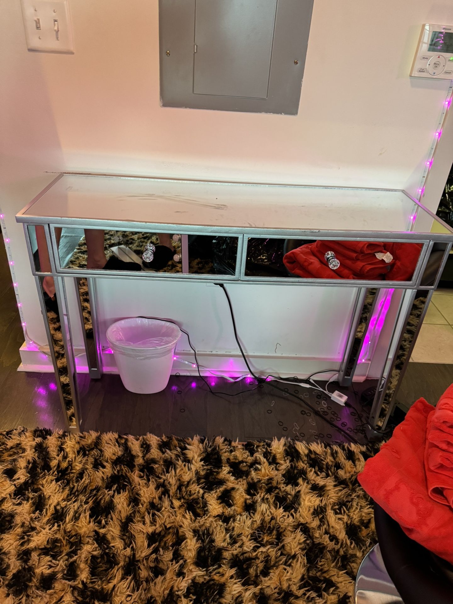 BRAND 2 DRAWER NEW MIRROR VANITY/DESK