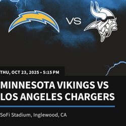 Chargers Vs Vikings TNF