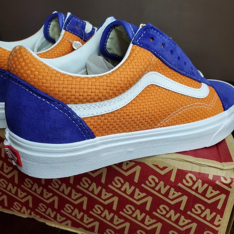 Vans Old Skool Royal Blue/Apricot Buff Men Size 9.5, Women Size 11 Size 7 - Vans Old Skool P&C - Royal Blue Apricot Buff for  main image 4