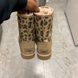 UGG Leopard Boots Size 5