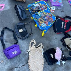 Hand Bags. Purses. Fanny bags. Kids backpacks