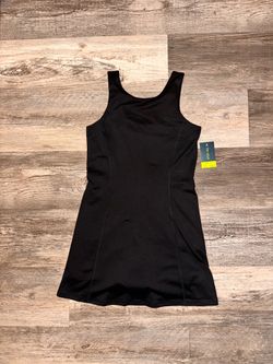 Tek Gear Black Sleeveless Mini Tank Dress