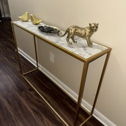 Gold Marble Wall Table 