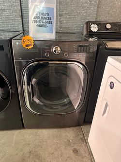 LG FRONT LOAD GAS DRYER CHARCOAL GREY