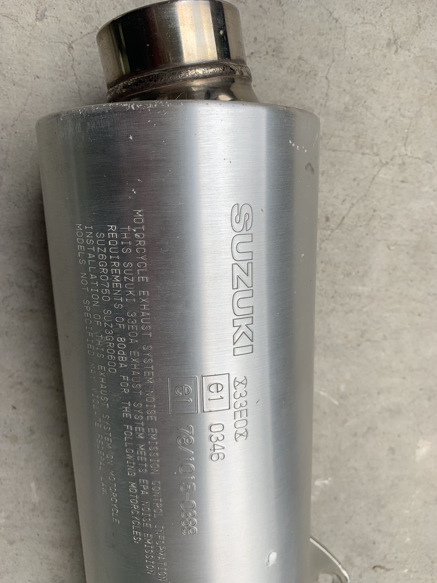 Suzuki motorcycle exhaust muffler for Sale in San Jose, CA OfferUp