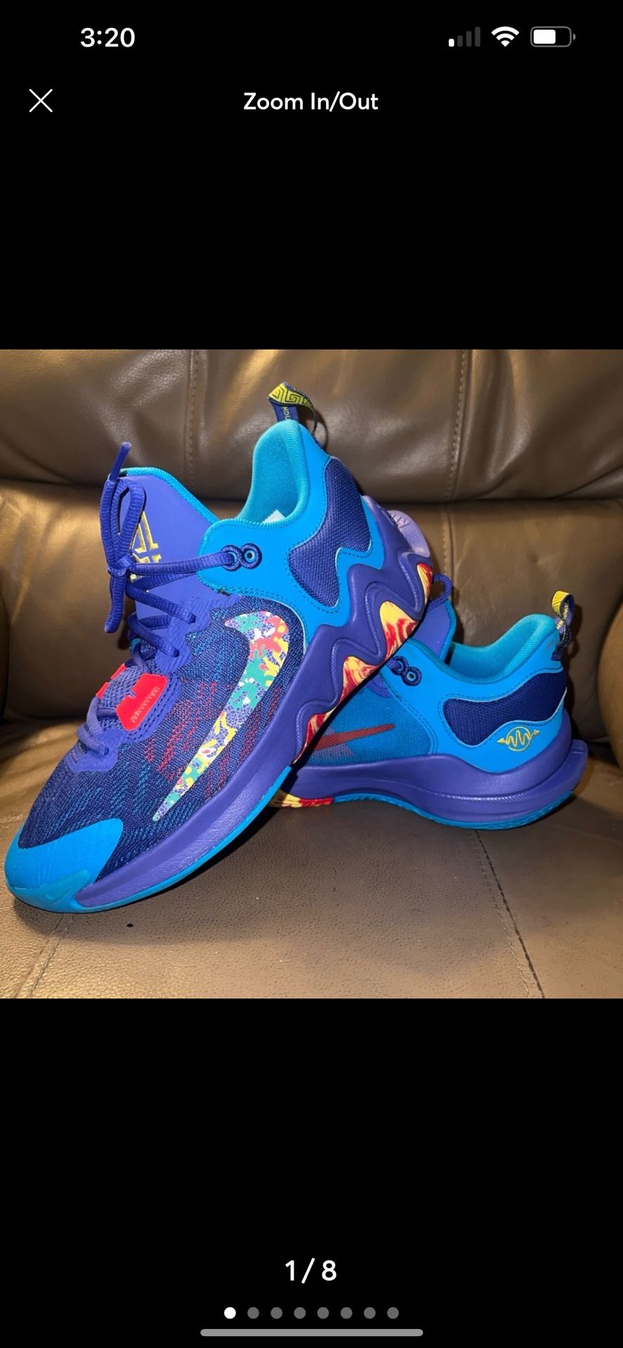 Nike Giannis Immortality 2 Sneakers, Youth size 6.5Y or Women’s Size 8
