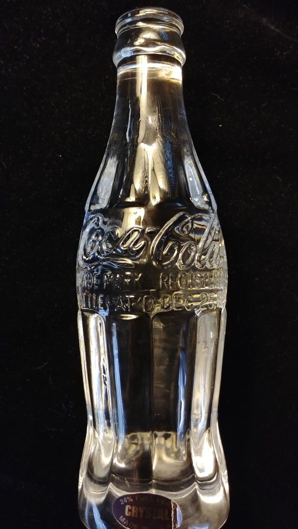 24% lead crystal Coca-Cola bottle Made in U.S.A.